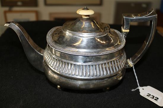 Georgian silver teapot, London 1812